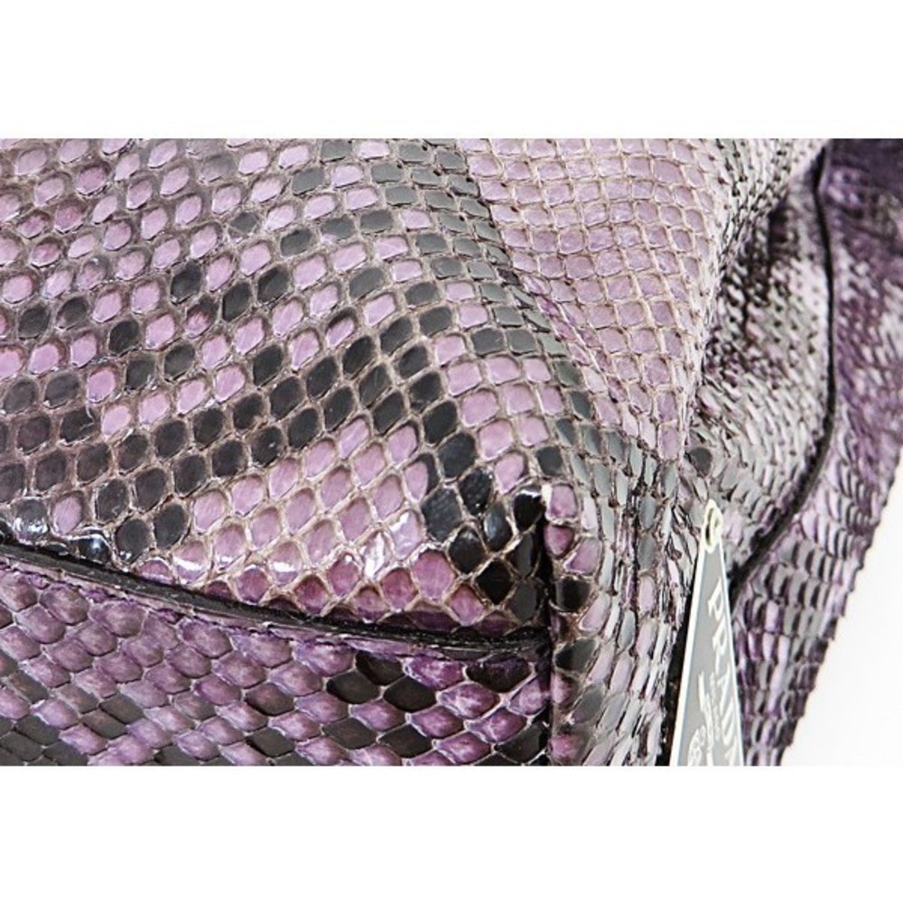 Prada Python Leather Tote Bag Purple - image 6